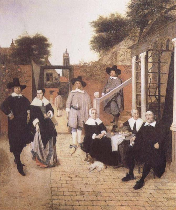 Pieter de Hooch Dutch Family Spain oil painting art